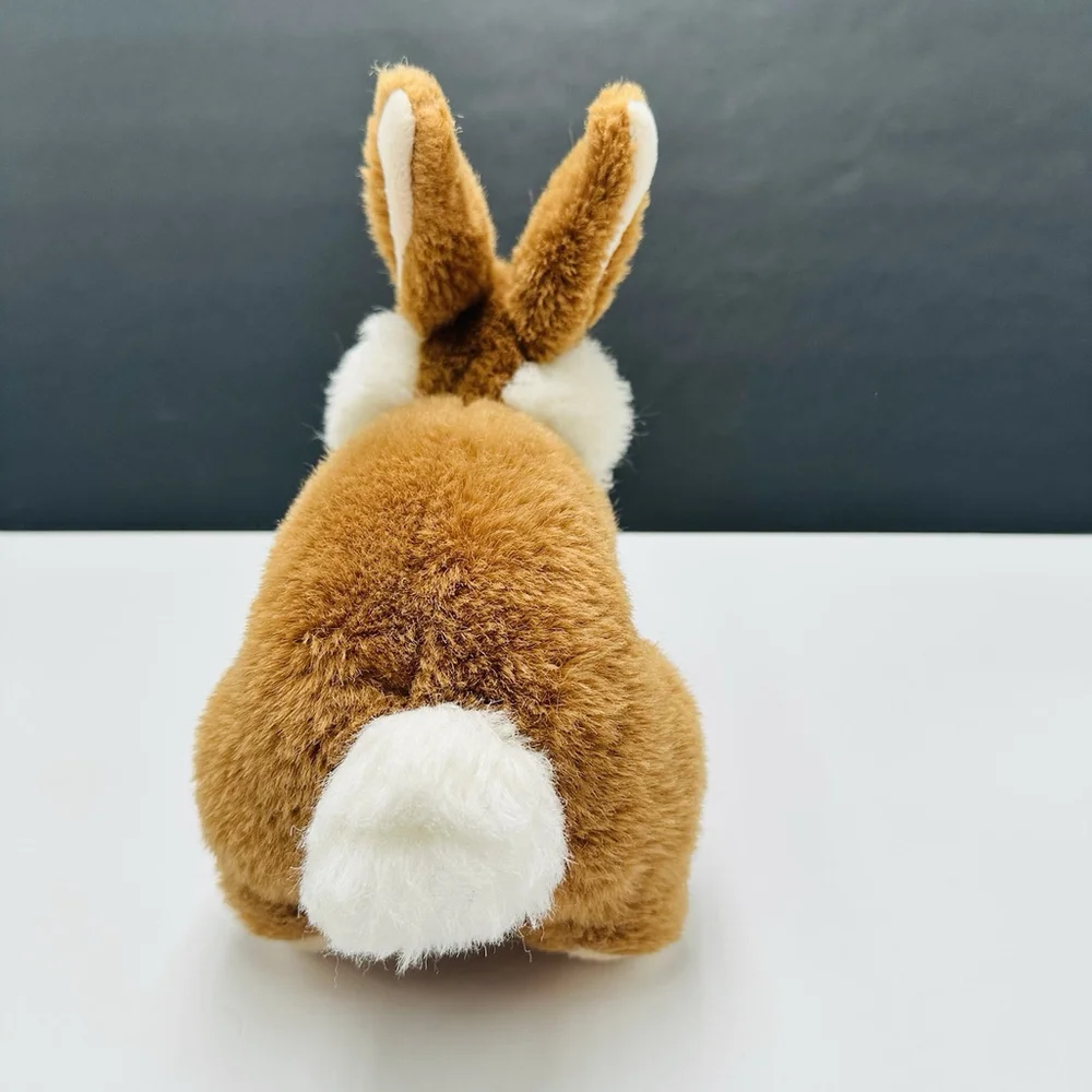 Vintage 90s GUND Bunny Woodland Forest 10” Stuffed Plush Brown Rabbit Easter